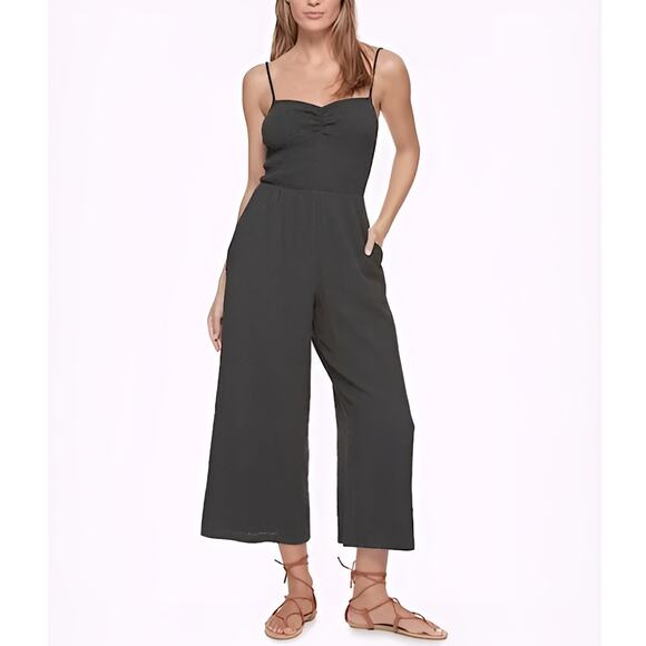 Kittenish X Flag & Anthem Women Boho Jenny Gauzy Cotton Wide Leg Jumpsuit Size S - Picture 1 of 9